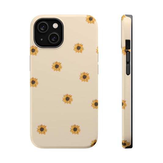 Sunflower Magnetic Tough Cases for Stylish Protection, Floral Phone Cases, Unique Gift for Her, Summer Vibes, Trendy Accessories,
