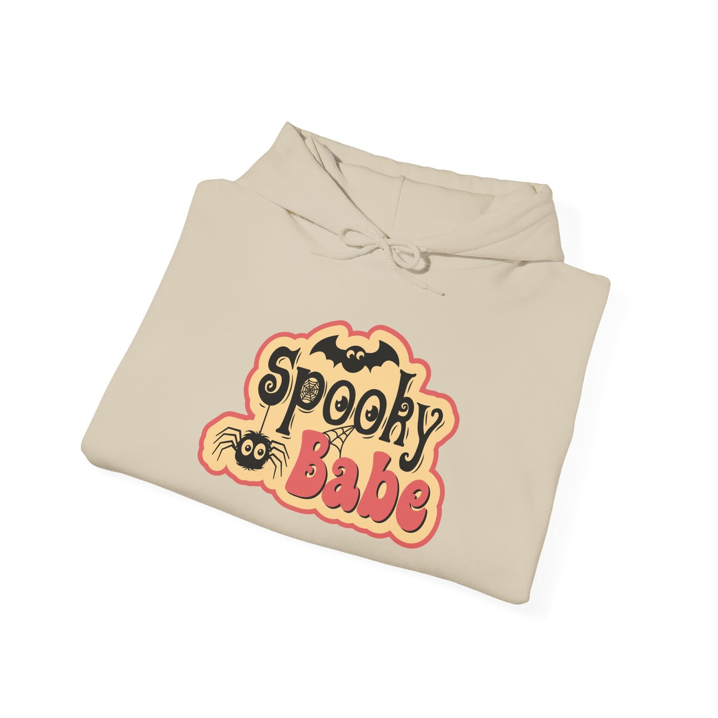 Spooky Babe Hoodie - Perfect for Halloween, Unisex Sweatshirt, Cozy Fall Wear, October Festivities, Cute Ghost Design