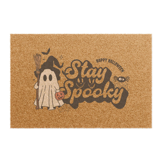 Spooky Halloween Doormat, Stay Spooky Welcome Mat, Fall Decor, Ghost Door Mat, Halloween Home Decor, Trick or Treat Entrance Rug