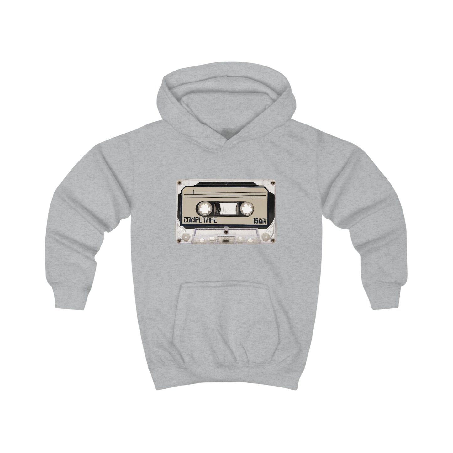 Retro Cassette Kids Hoodie, Nostalgic Youth Sweatshirt, Music Lover Gift, Fun Vintage Outerwear, Back to School Apparel