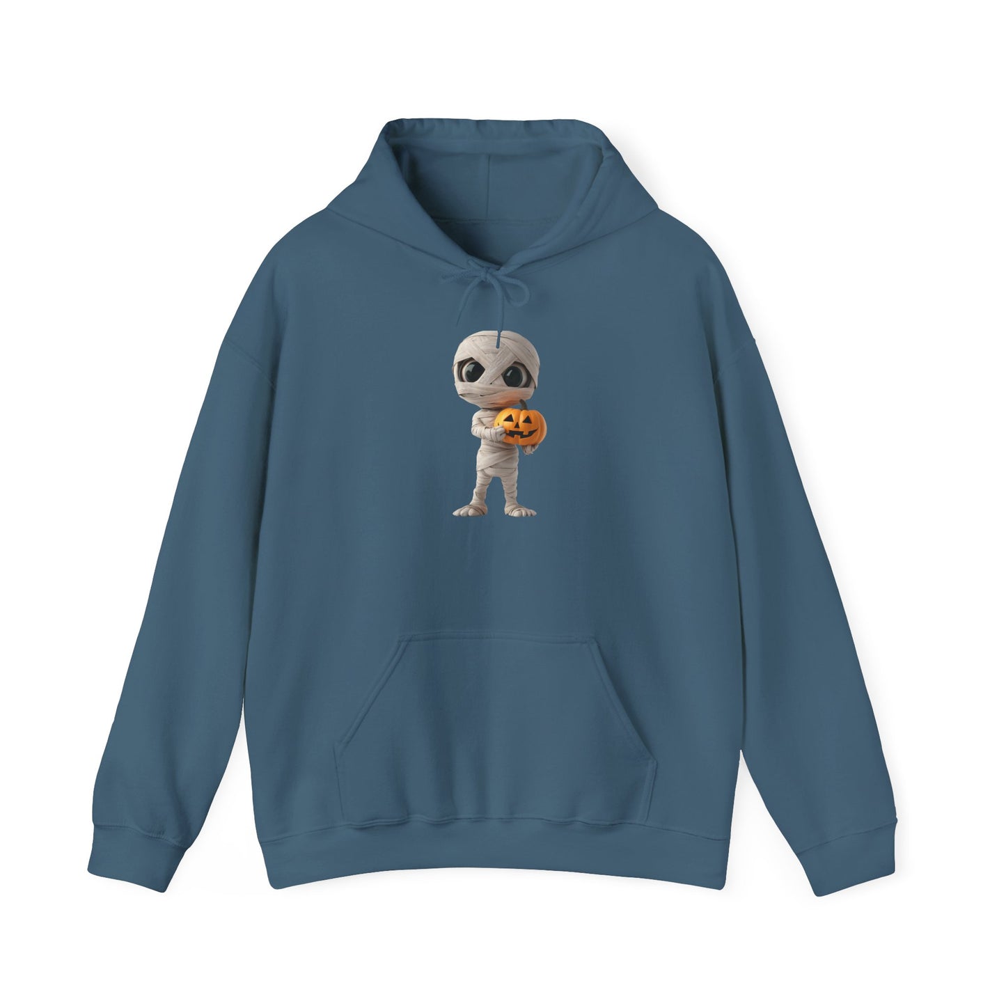 Halloween Mummy Pumpkin Sweatshirt | Unisex Cozy Hoodie for Fall Celebrations, Customizable Gift, Trick or Treat Wear, All-Season Comfort