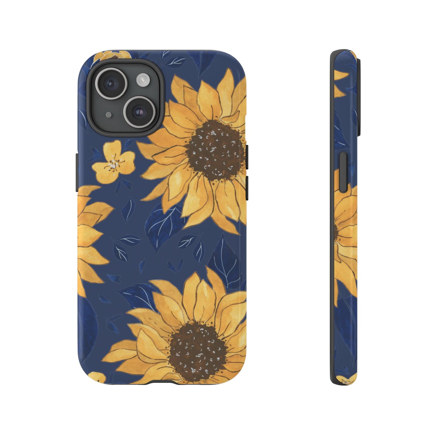 Vibrant Sunflower Phone Case, Floral Tough Cases, Gift for Flower Lovers, Spring Accessory, Birthday Present