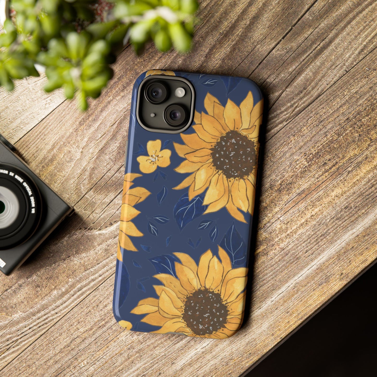 Vibrant Sunflower Phone Case, Floral Tough Cases, Gift for Flower Lovers, Spring Accessory, Birthday Present