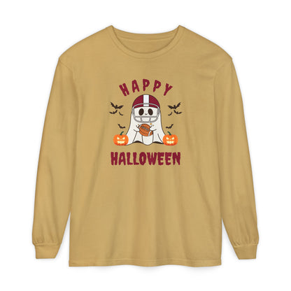 Halloween Unisex Long Sleeve T-Shirt, Cute Ghost Tee, Seasonal Apparel, Casual Halloween Outfit, Trick or Treat Shirt, October Fashion