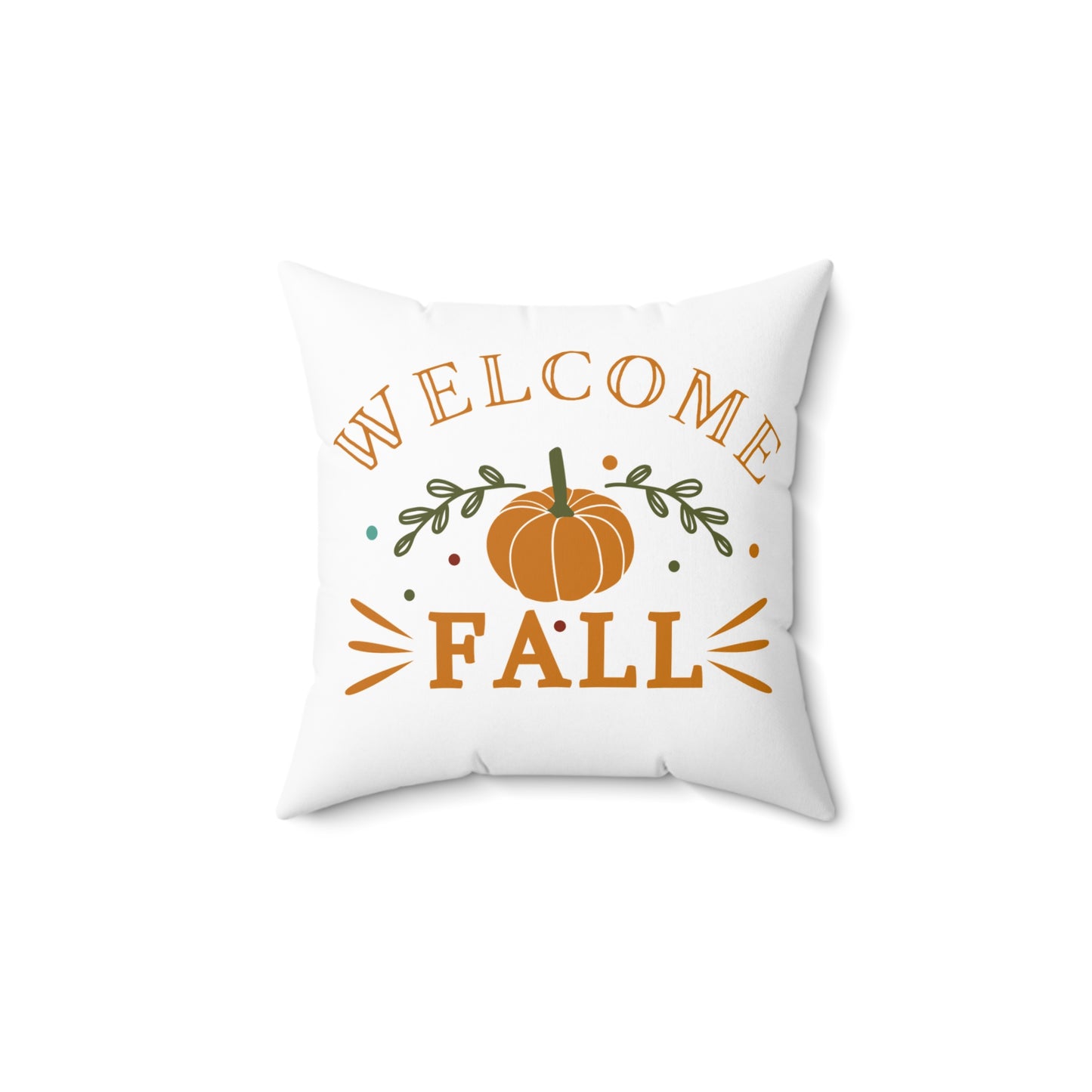 Welcome Fall Pumpkin Pillow, Cozy Fall Decor, Autumn Home Accent, Seasonal Cushion, Thanksgiving Gift, Harvest Decoration