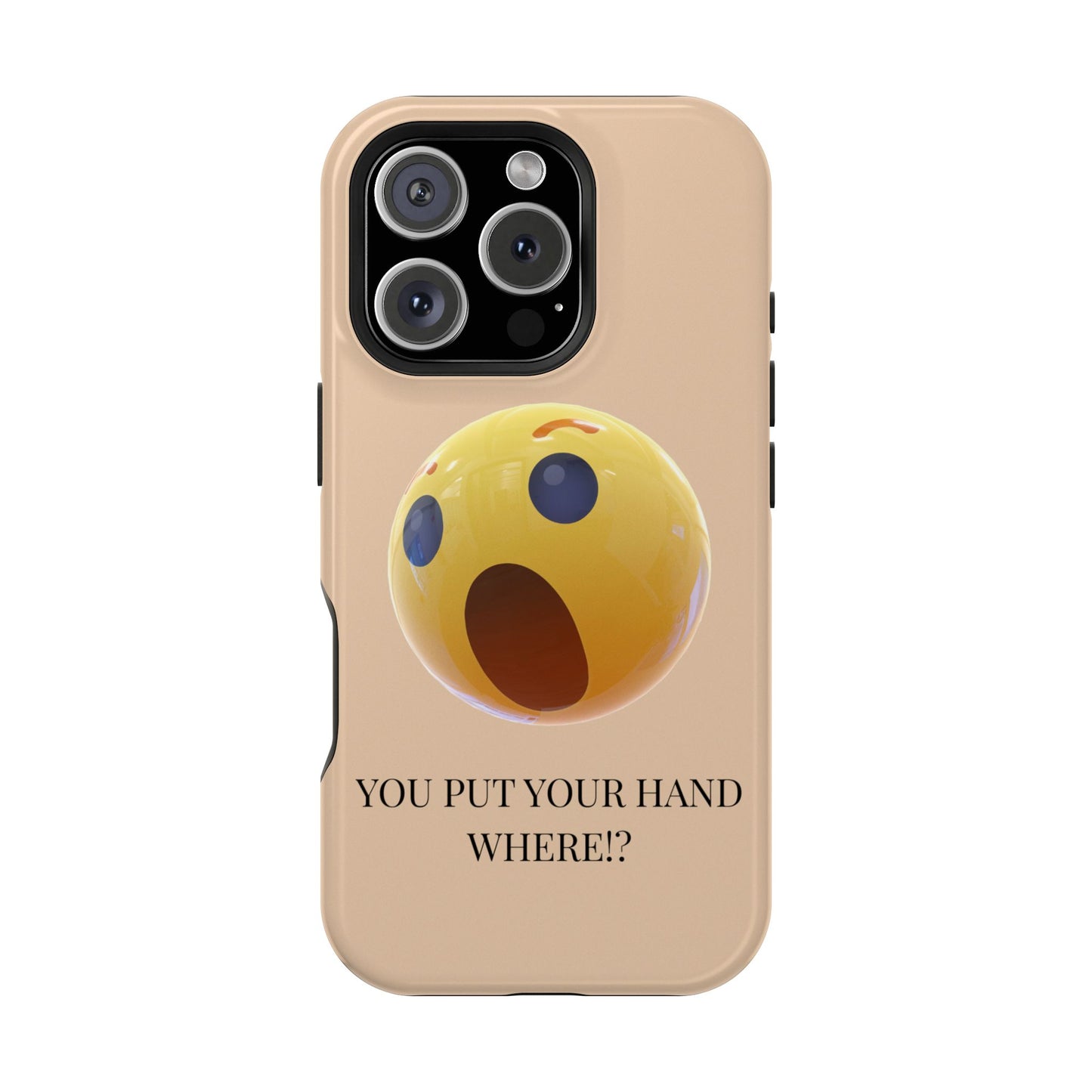Funny Magnetic Phone Case - You Put Your Hand Where? - Cute Gift for Teens, Unique Tech Accessory, Birthday Humor, Quirky Phone Cases
