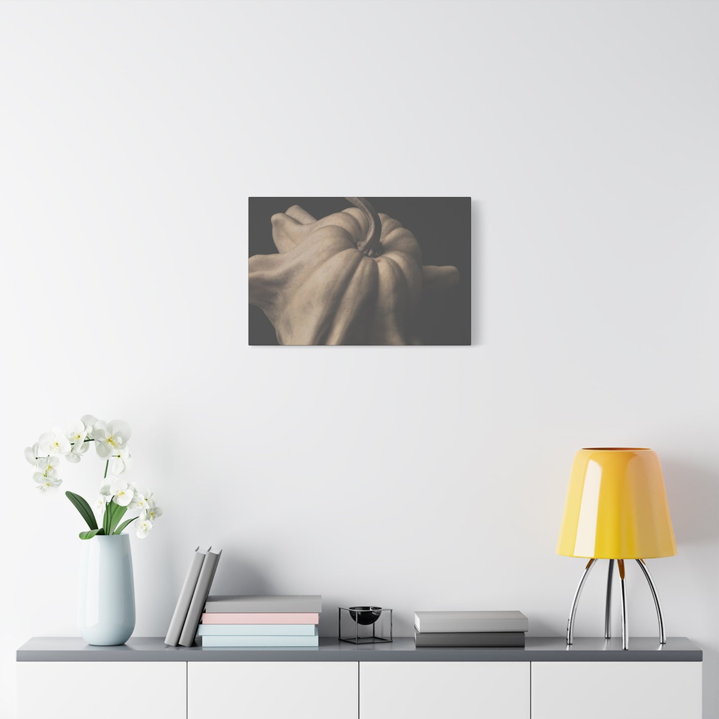 Elegant Pumpkin Canvas Art, Rustic Home Decor, Modern Wall Art, Fall Decor, Thanksgiving Gift, Autumn Vibes, Minimalist Design