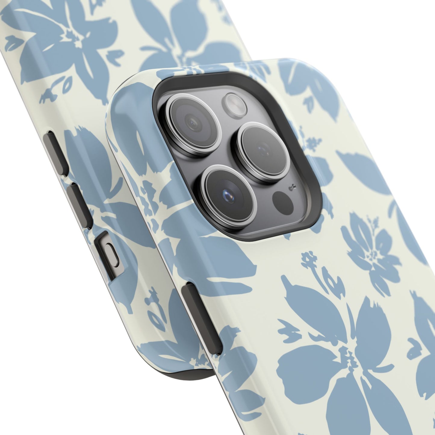 Floral Magnetic Tough Case - Stylish Protection for Your Phone