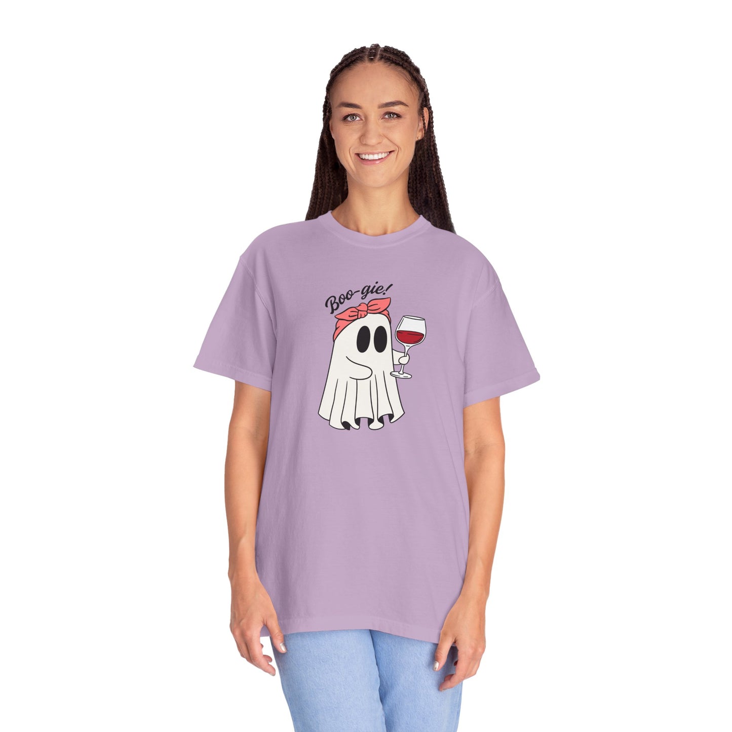 Ghostie Wine T-Shirt | Fun Unisex Tee for Halloween Parties, Casual Wear, Gifts for Wine Lovers, Spooky Celebrations, Cozy Weather