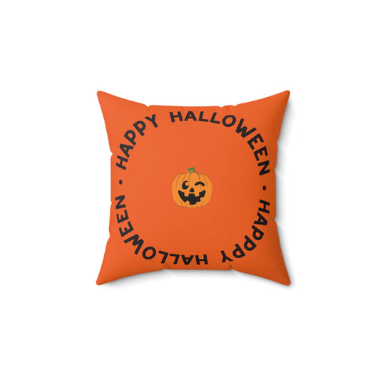 Halloween Decorative Pillow, Happy Halloween Decor, Pumpkin Pillow, Fall Home Decor, Cozy Autumn Cushion