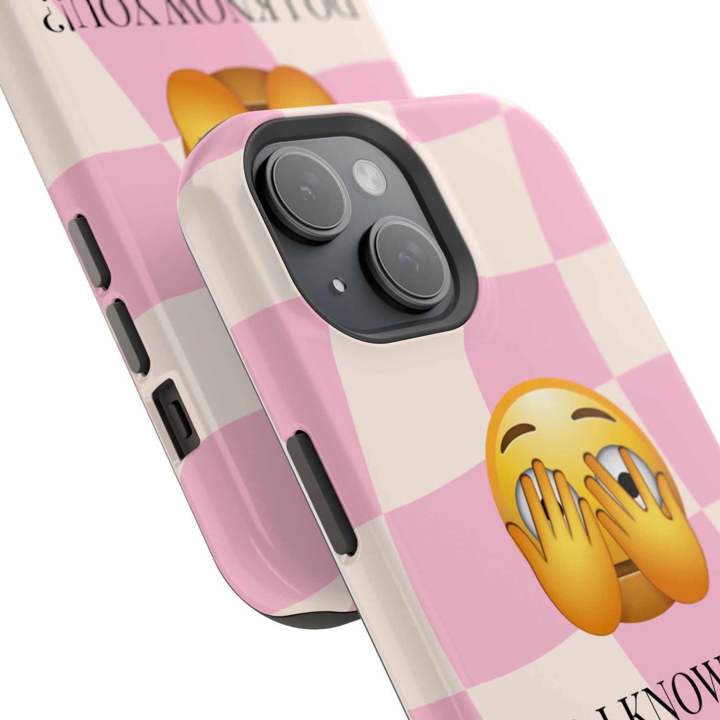 Funny Magnetic Tough Case - "Do I Know You?" Emoji Design