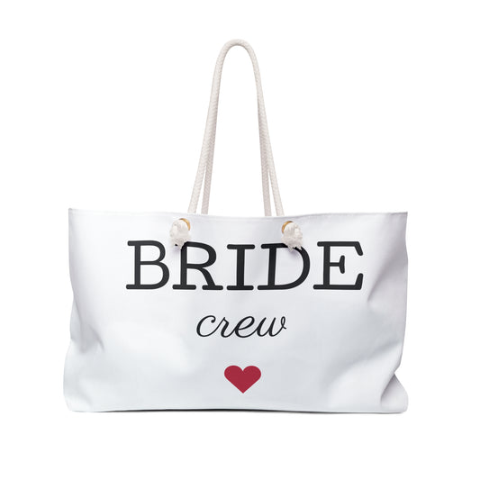 Bride Crew Weekender Bag | Stylish Tote for Bachelorette Parties & Weddings