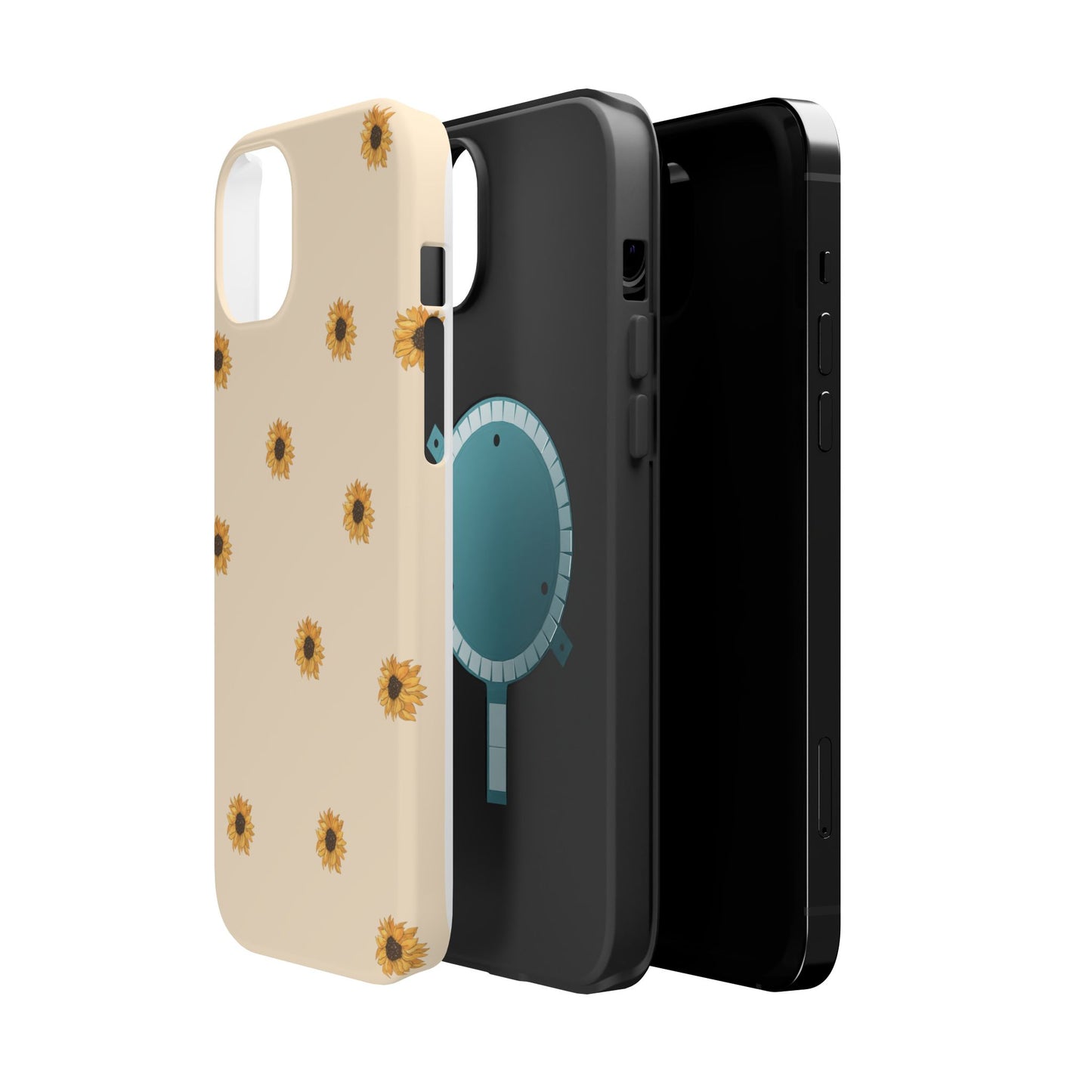 Sunflower Magnetic Tough Cases for Stylish Protection, Floral Phone Cases, Unique Gift for Her, Summer Vibes, Trendy Accessories,
