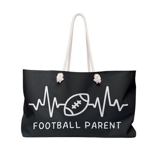Football Parent Weekender Bag, Perfect for Game Day, Sports Travel, Football Gifts, Athletic Parent Tote, Sports Fan Gear