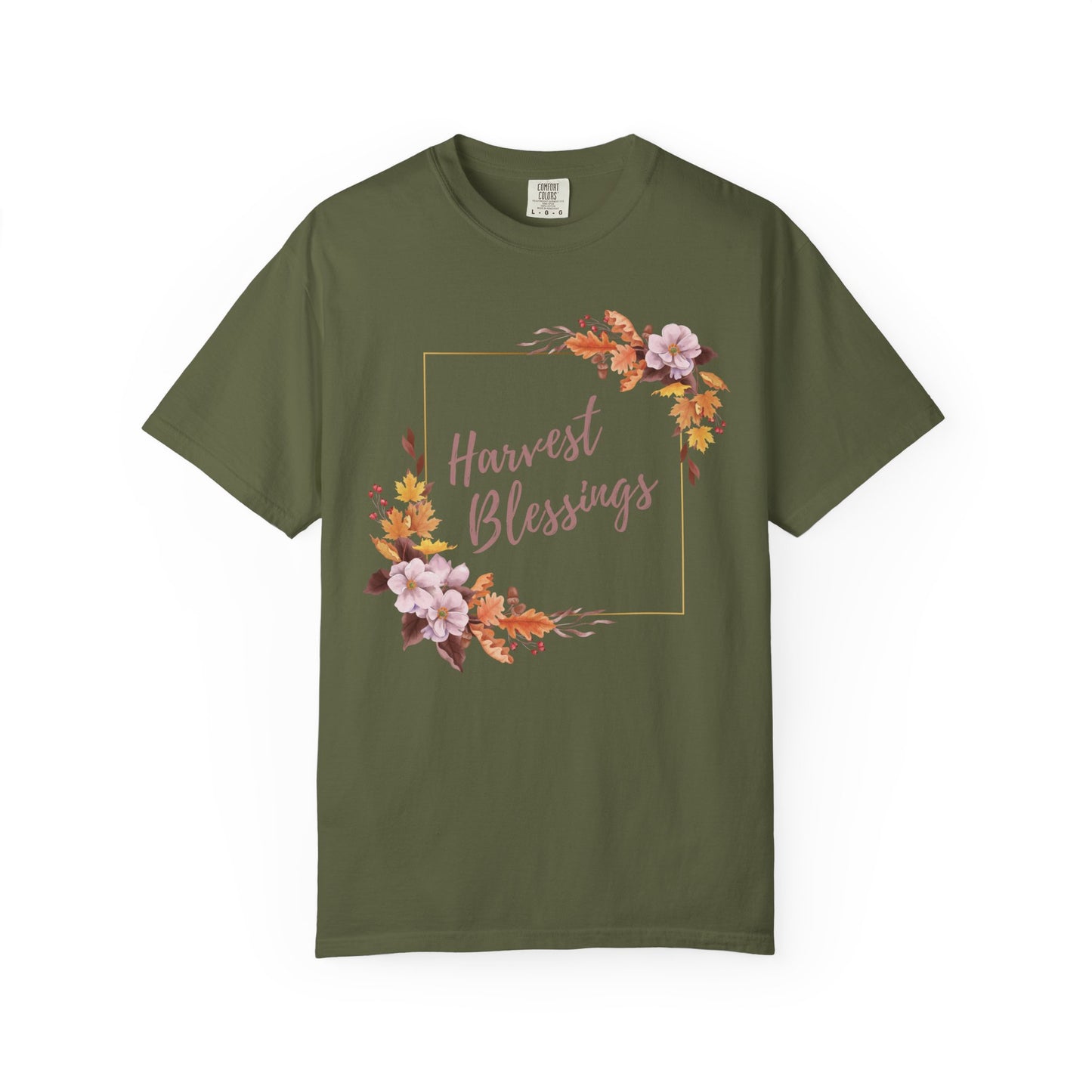 Harvest Blessings T-Shirt, Floral Unisex Tee, Autumn Gift, Thanksgiving Shirt, Cute Casual Wear, Boho Style Top