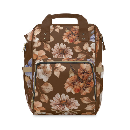 Stylish Floral Multifunctional Backpack | Baby Bag, Nursing Backpack, Mom Tote, Travel Diaper Bag, Floral Changing Bag