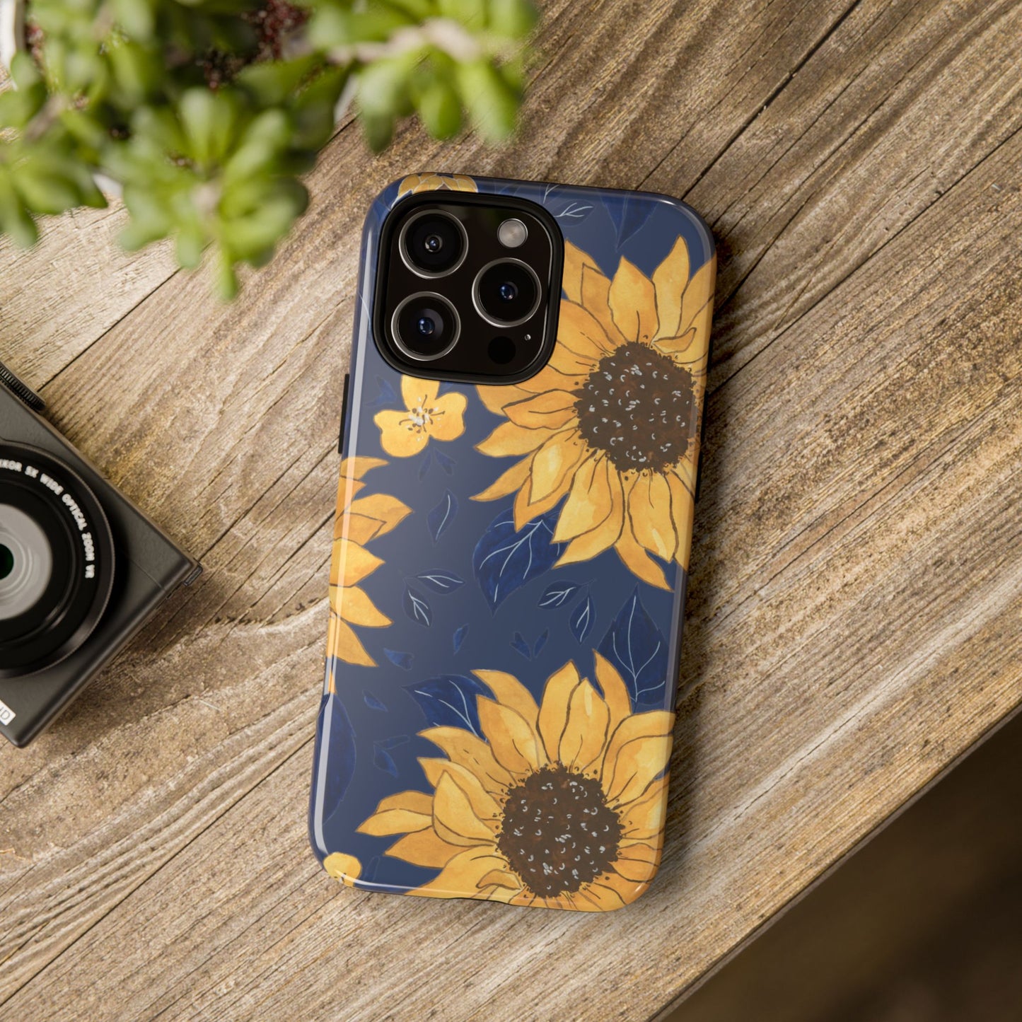 Vibrant Sunflower Phone Case, Floral Tough Cases, Gift for Flower Lovers, Spring Accessory, Birthday Present