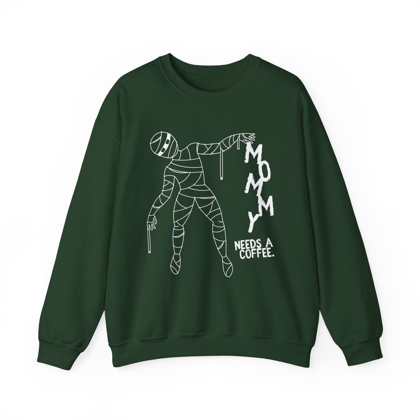 Spooky Coffee Lover Sweatshirt, Halloween Gift, Mom Life Crewneck, Cozy Fall Fashion, Casual Everyday Wear, Gift for Moms