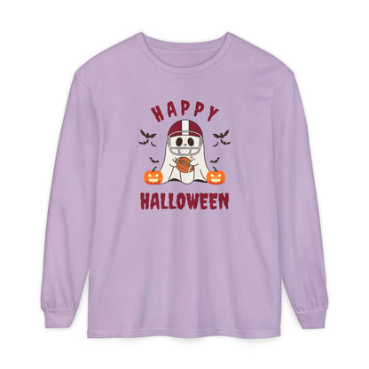 Halloween Unisex Long Sleeve T-Shirt, Cute Ghost Tee, Seasonal Apparel, Casual Halloween Outfit, Trick or Treat Shirt, October Fashion