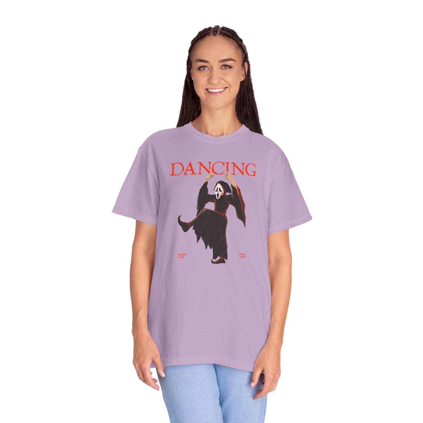 Dancing Grim Reaper T-Shirt, Unisex Halloween Shirt, Funny Graphic Tee, Spooky Dance Top, Unique Gift for Horror Lovers