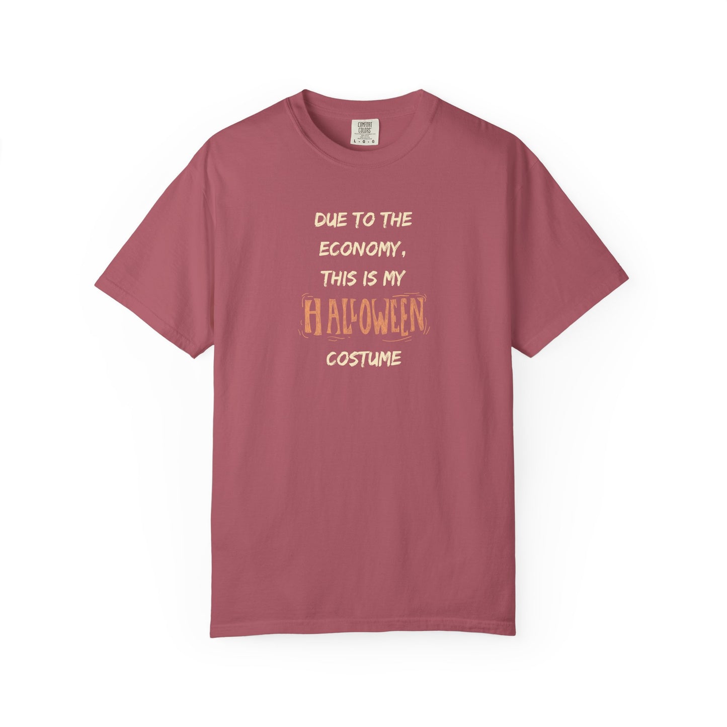 Humorous Halloween T-Shirt, Funny Costume Tee, Unisex Garment-Dyed Shirt, Casual Halloween Apparel, Gift for Halloween Celebrations