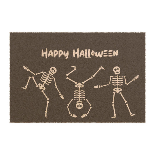 Halloween Skeleton Doormat | Spooky Home Decor, Halloween Decor, seasonal greeting mat, funny Halloween welcome mat, holiday decor, [...]