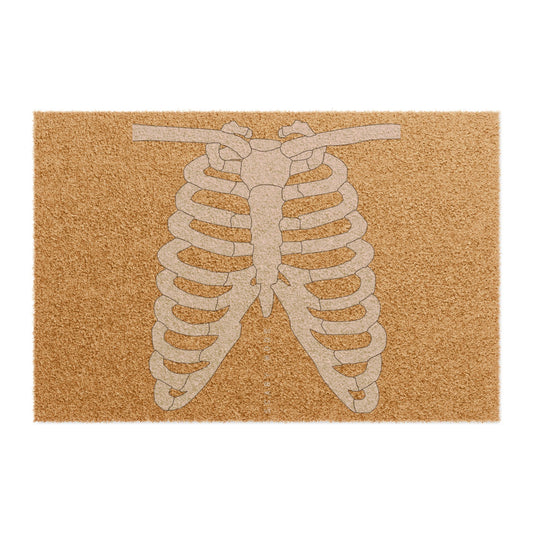 Skeleton Ribcage Doormat, Unique Home Decor, Halloween, Greeting Mat, Entryway Rug, Fun Gift for Doctors