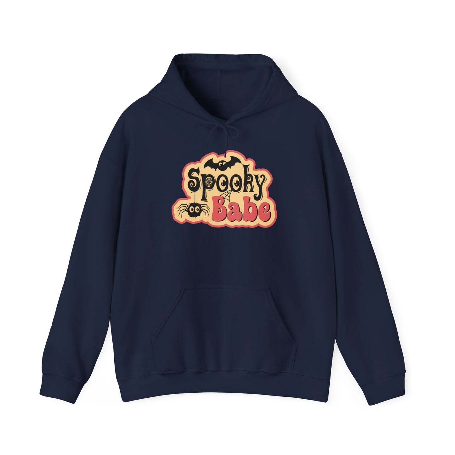Spooky Babe Hoodie - Perfect for Halloween, Unisex Sweatshirt, Cozy Fall Wear, October Festivities, Cute Ghost Design