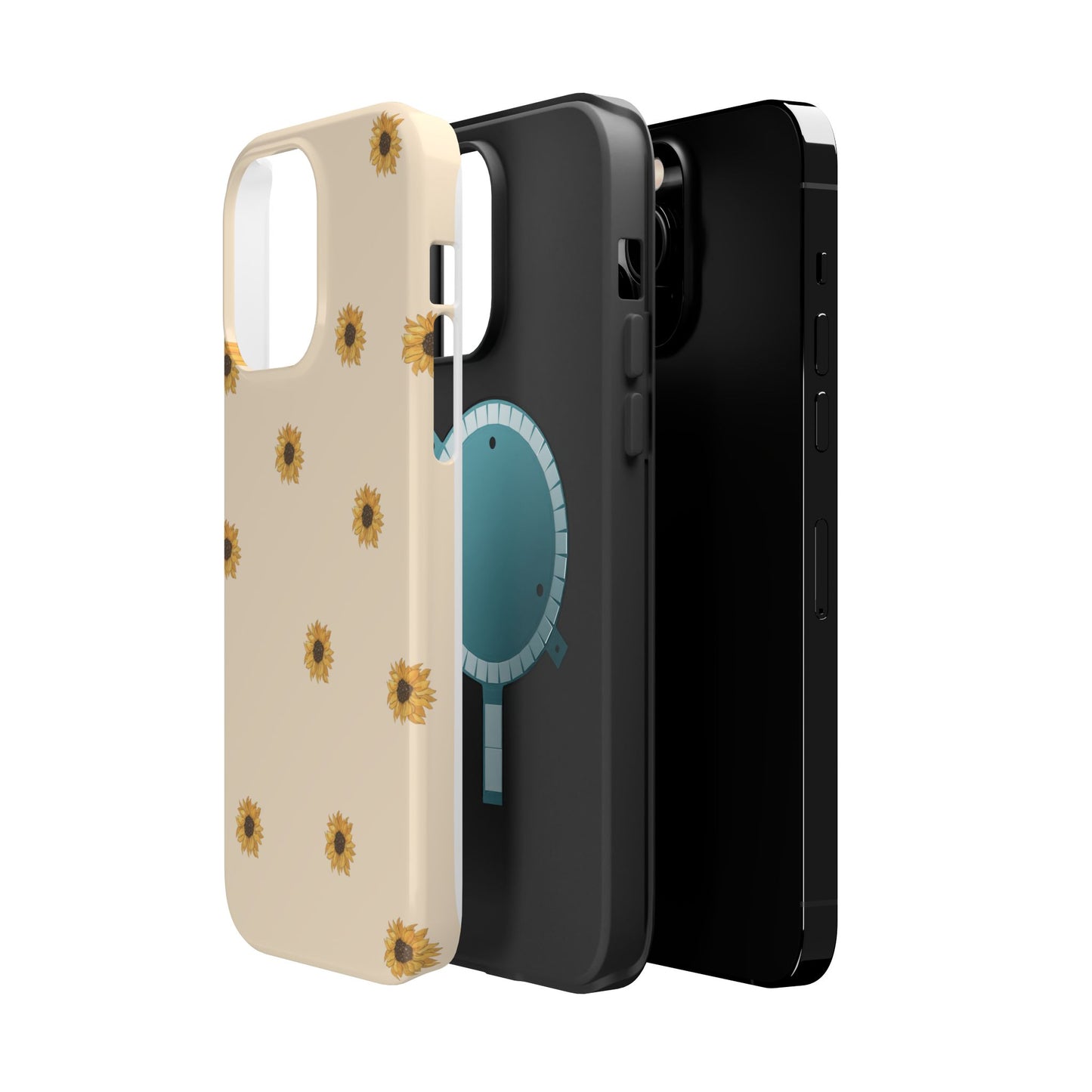 Sunflower Magnetic Tough Cases for Stylish Protection, Floral Phone Cases, Unique Gift for Her, Summer Vibes, Trendy Accessories,