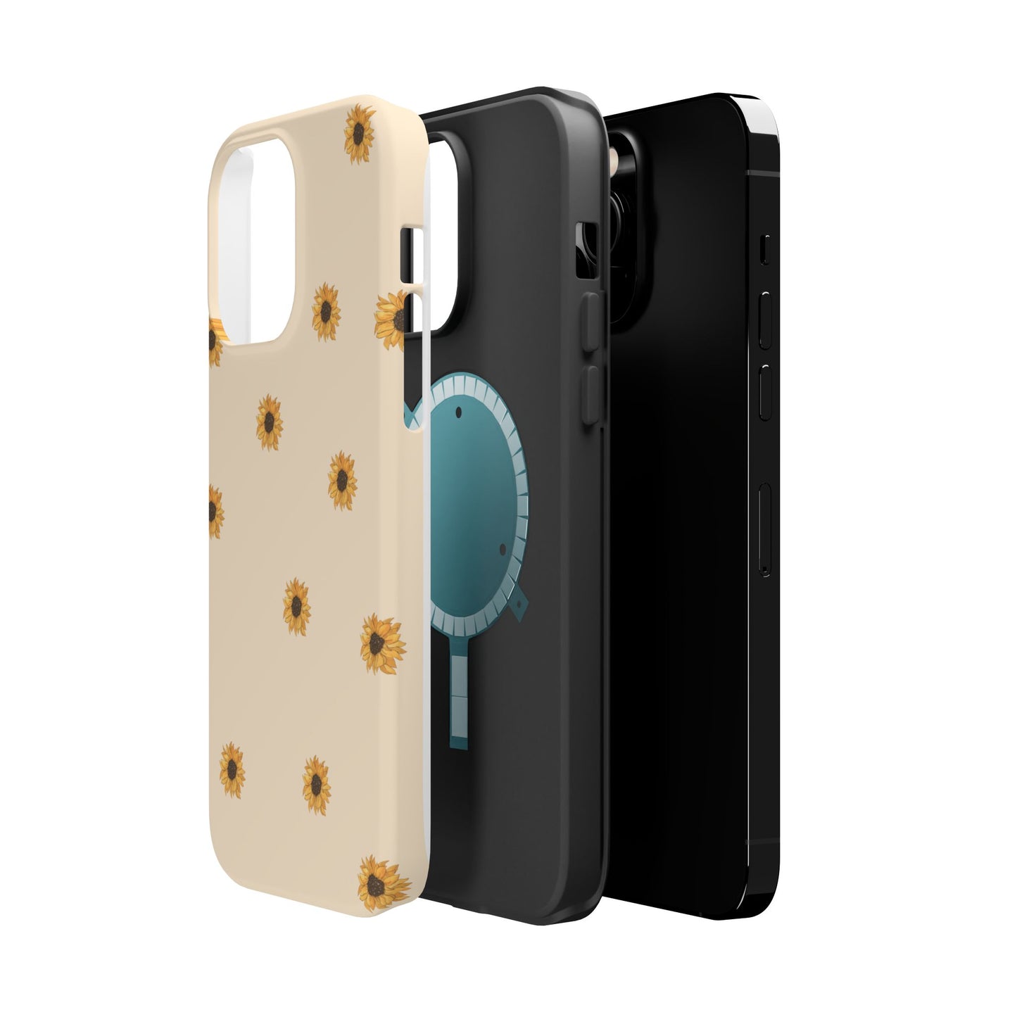 Sunflower Magnetic Tough Cases for Stylish Protection, Floral Phone Cases, Unique Gift for Her, Summer Vibes, Trendy Accessories,