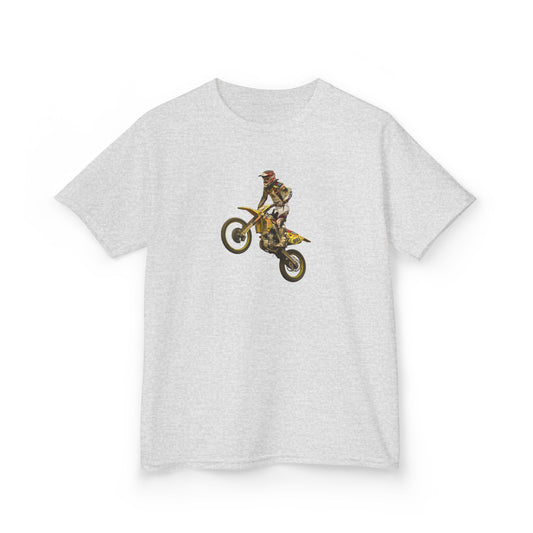 Kids Motocross T-Shirt - Fun Active Wear for Young Riders, Great for Birthdays, Christmas Gifts, Sports Events, Everyday Use