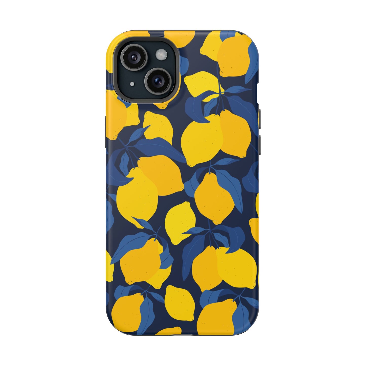 Bright Lemon Pattern Magnetic Tough Case - Vibrant Phone Protection