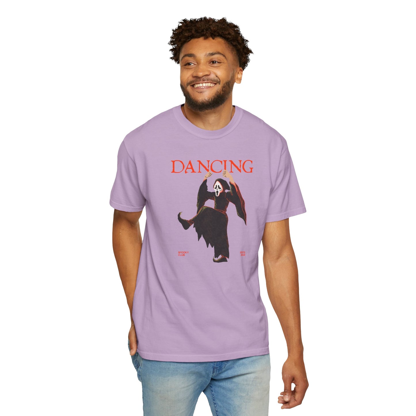 Dancing Grim Reaper T-Shirt, Unisex Halloween Shirt, Funny Graphic Tee, Spooky Dance Top, Unique Gift for Horror Lovers