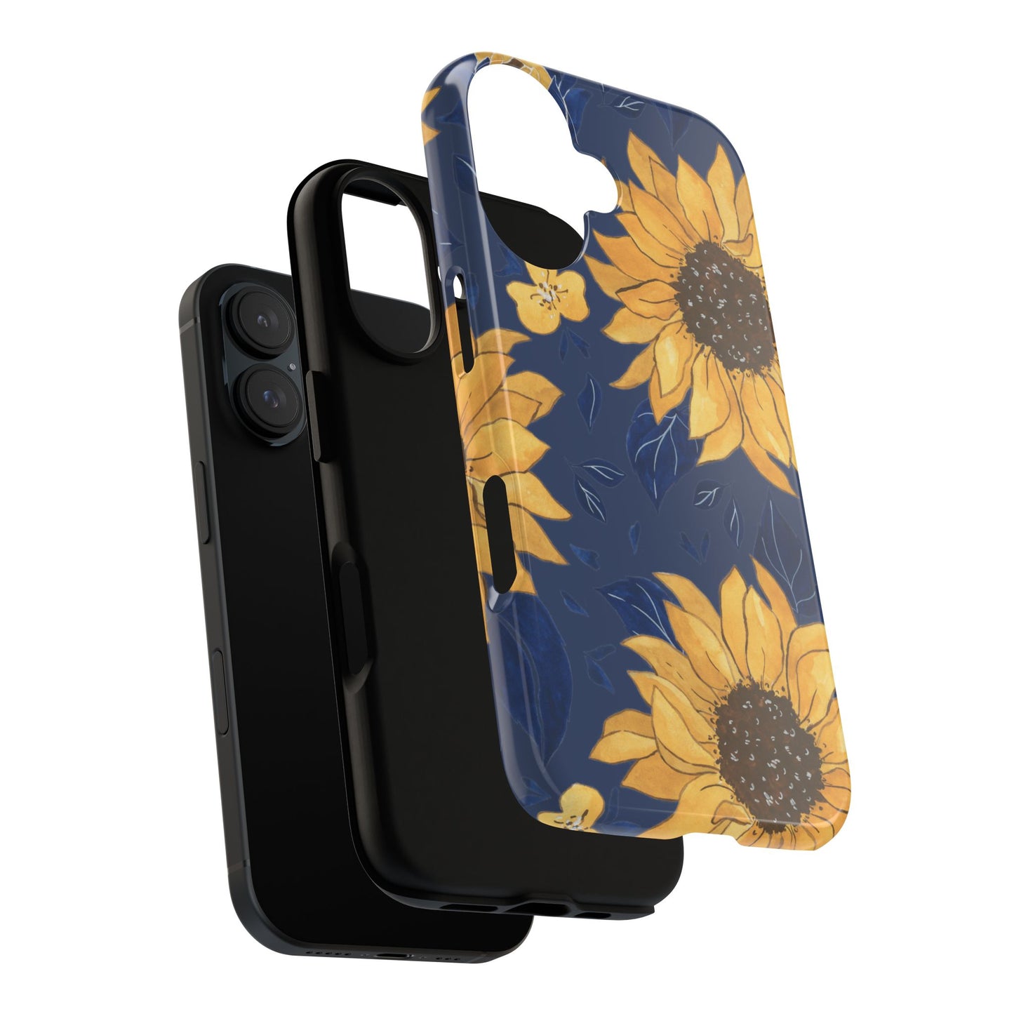 Vibrant Sunflower Phone Case, Floral Tough Cases, Gift for Flower Lovers, Spring Accessory, Birthday Present