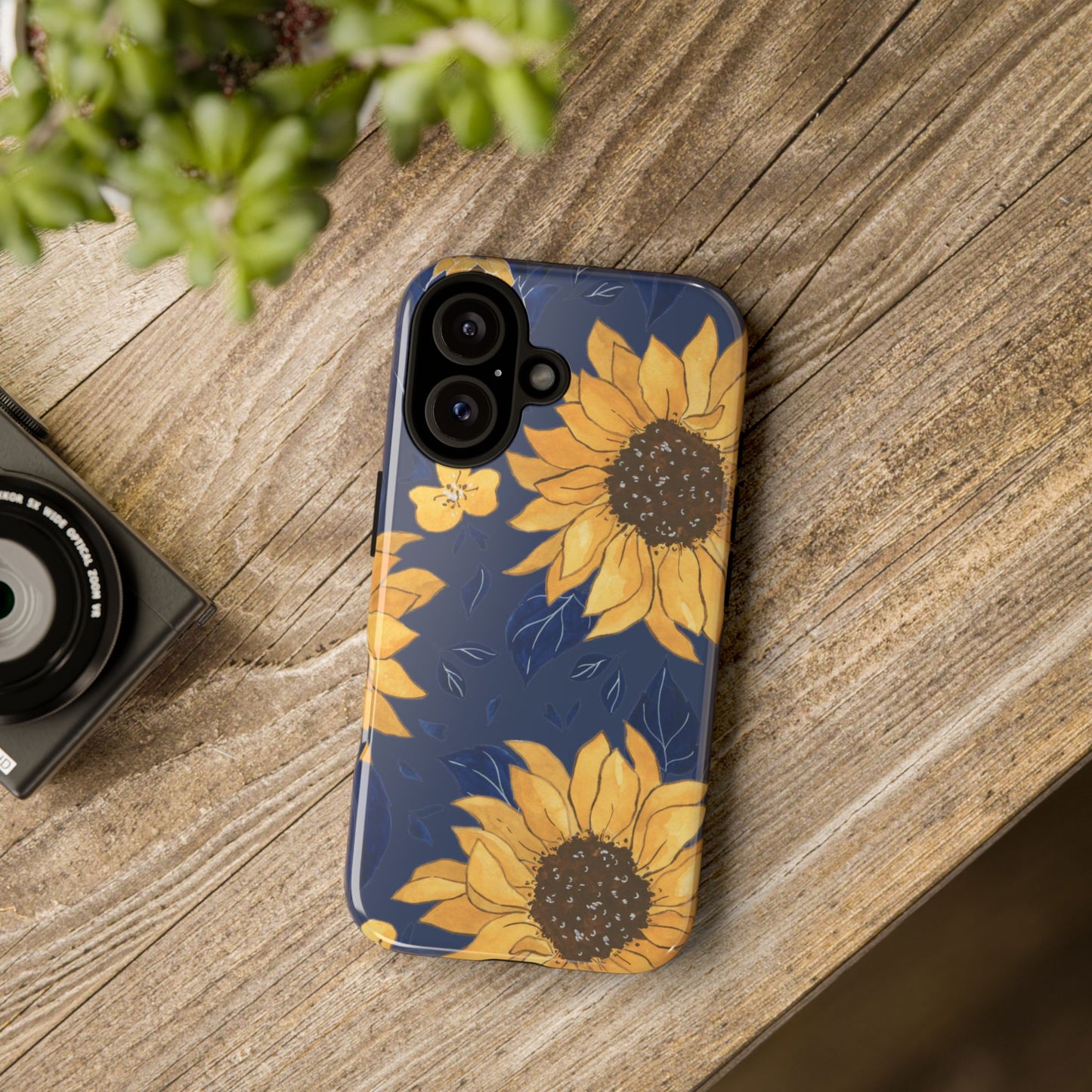 Vibrant Sunflower Phone Case, Floral Tough Cases, Gift for Flower Lovers, Spring Accessory, Birthday Present