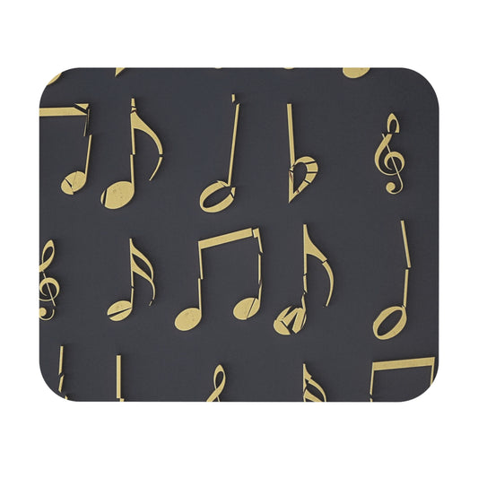 Musical Notes Mouse Pad, Office Accessory, Gift for Musicians, Home Office Decor, Music Lover's Gift