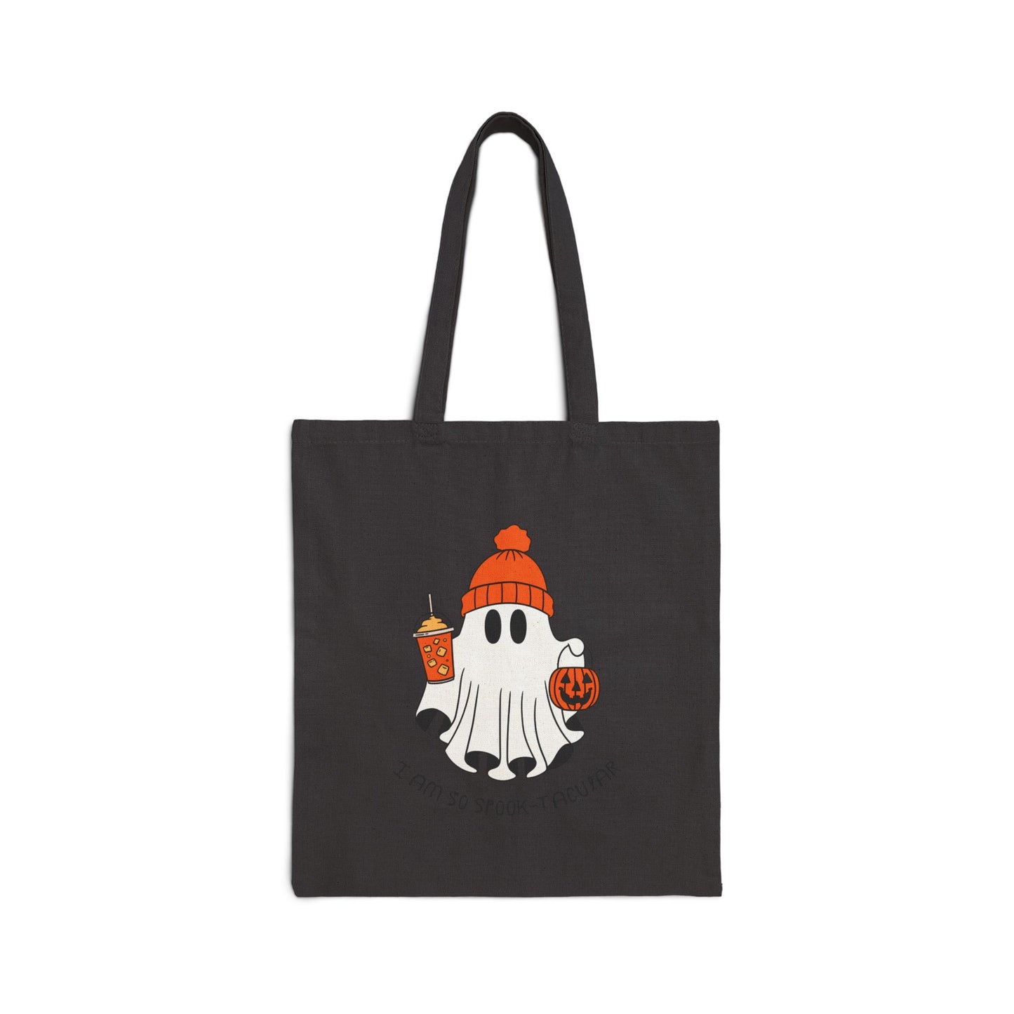 Halloween Ghost Tote Bag, Spook-tacular Gift, Eco-Friendly Cotton Bag, Trick or Treat Bag, Fun Everyday Tote