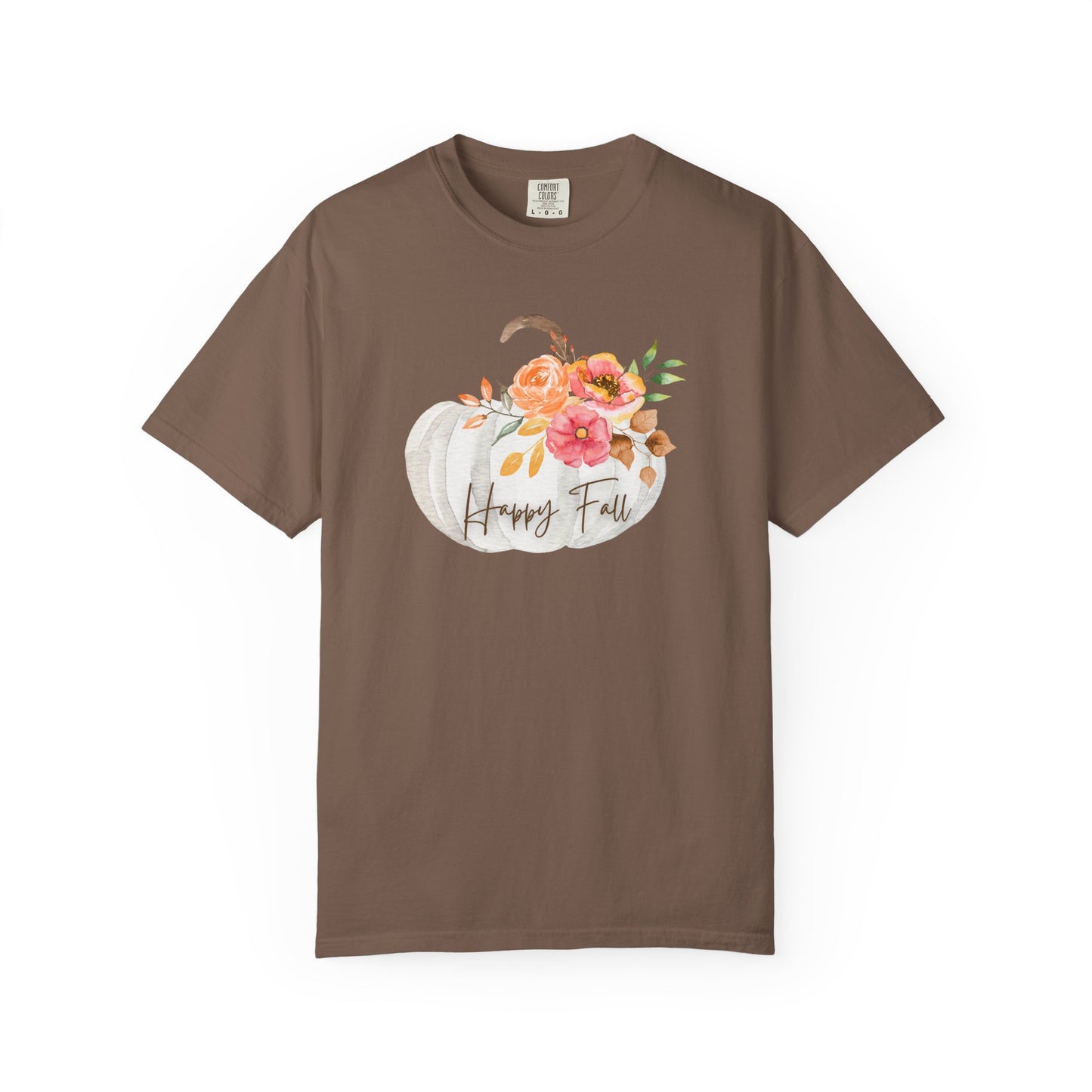 Happy Fall Pumpkin T-Shirt | Unisex Garment-Dyed Tee for Autumn, Thanksgiving, Fall Fashion, Pumpkin Lovers, Seasonal Style
