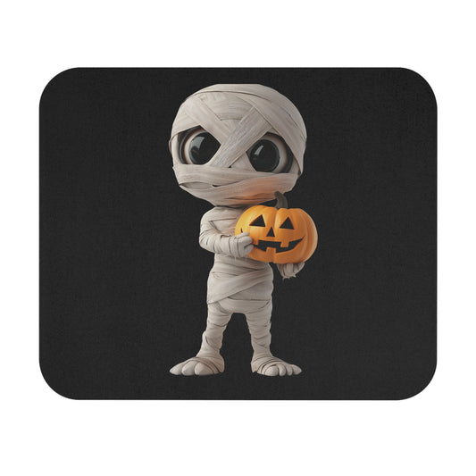 Halloween Mummy Pumpkin Mouse Pad | Cute Office Decor, Gamer Gift, Spooky Decor, Desk Accessory, Fall Vibes