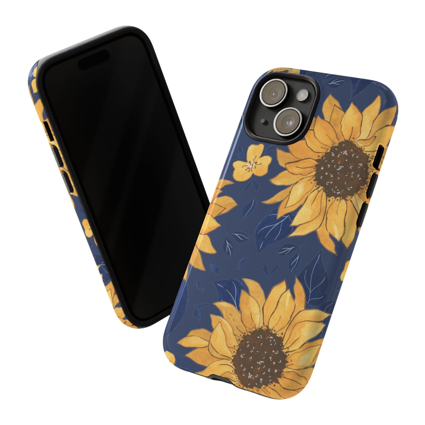 Vibrant Sunflower Phone Case, Floral Tough Cases, Gift for Flower Lovers, Spring Accessory, Birthday Present