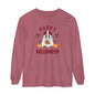Halloween Unisex Long Sleeve T-Shirt, Cute Ghost Tee, Seasonal Apparel, Casual Halloween Outfit, Trick or Treat Shirt, October Fashion