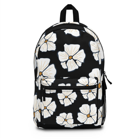 Floral Print Backpack, Stylish School Bag, Everyday Carry, Travel Accessory, Perfect Gift for Students and Nature Lovers