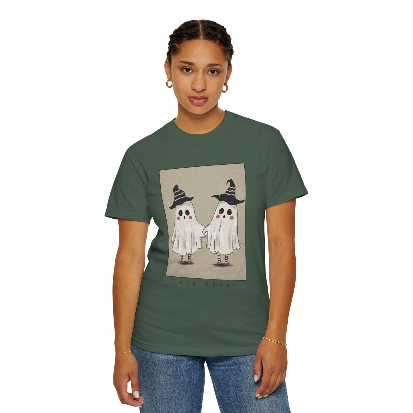 Spooky Ghosts Unisex T-Shirt, Halloween Shirt, Funny Fright Shirt, Ghost Humor Tee, Casual Halloween Apparel