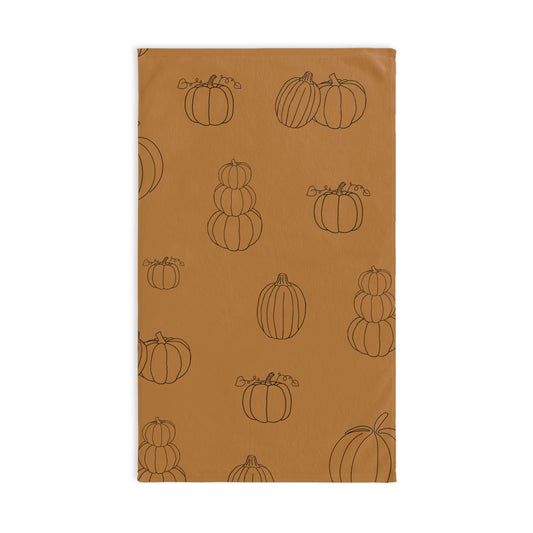 Autumn Pumpkin Hand Towel, Fall Kitchen Decor, Thanksgiving Gift, Pumpkin Lover's Towel, Seasonal Home Accessory