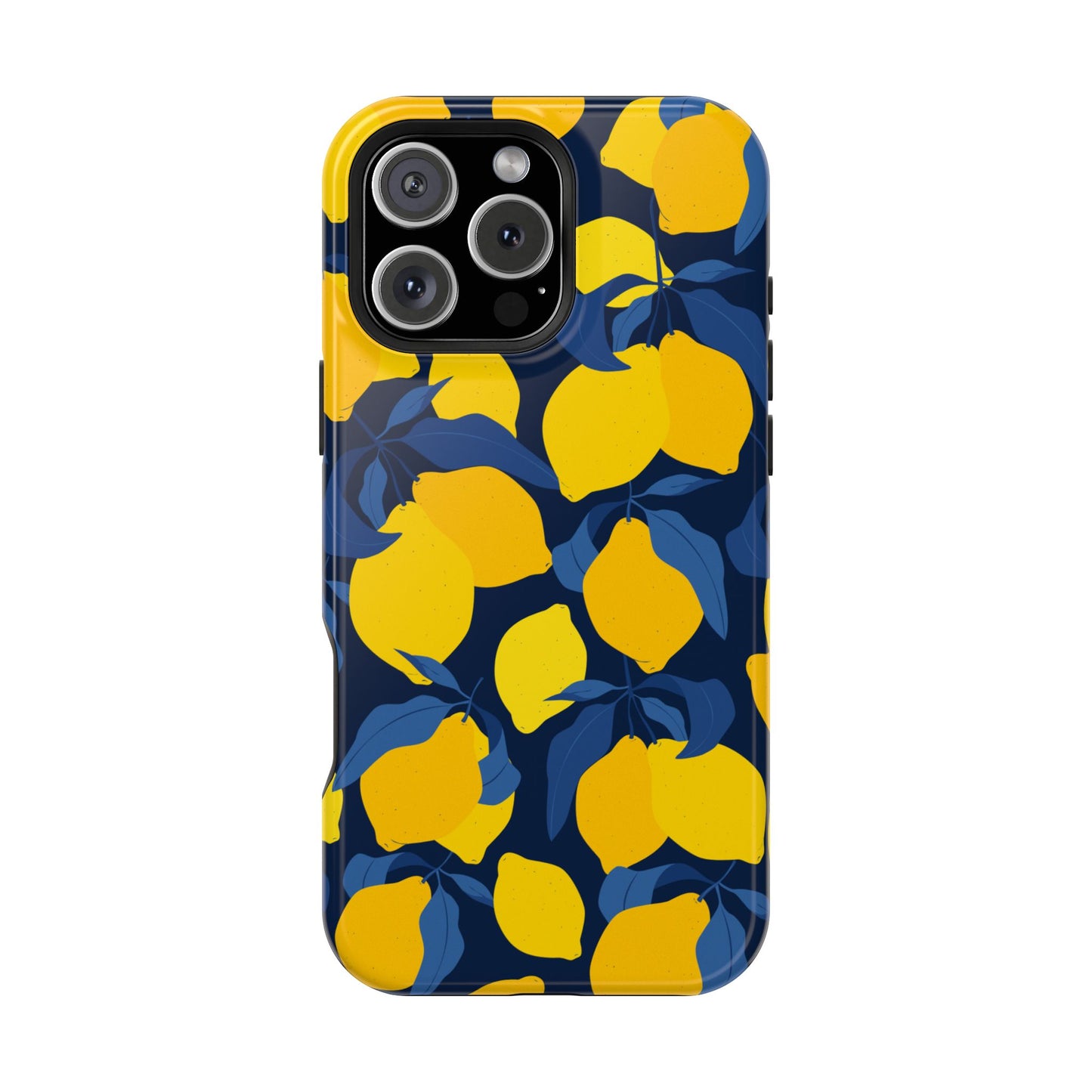 Bright Lemon Pattern Magnetic Tough Case - Vibrant Phone Protection