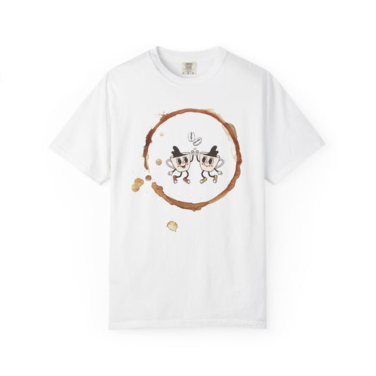 Coffee Friends Unisex Garment-Dyed T-Shirt | Fun Casual Wear for Coffee Lovers
