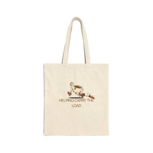 Eco-Friendly Cotton Tote Bag - "Helping Carry The Load"