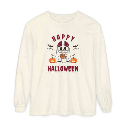 Halloween Unisex Long Sleeve T-Shirt, Cute Ghost Tee, Seasonal Apparel, Casual Halloween Outfit, Trick or Treat Shirt, October Fashion