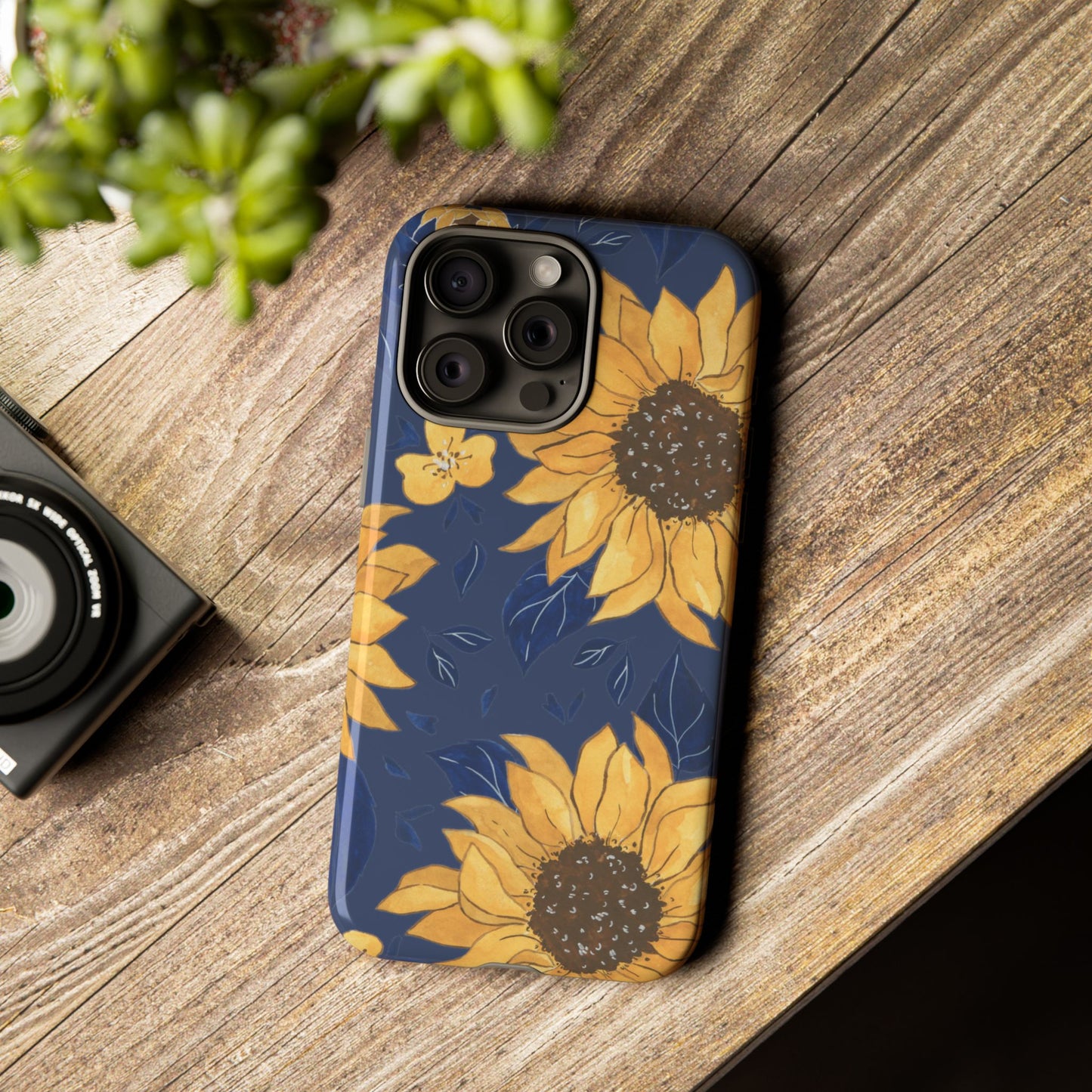 Vibrant Sunflower Phone Case, Floral Tough Cases, Gift for Flower Lovers, Spring Accessory, Birthday Present