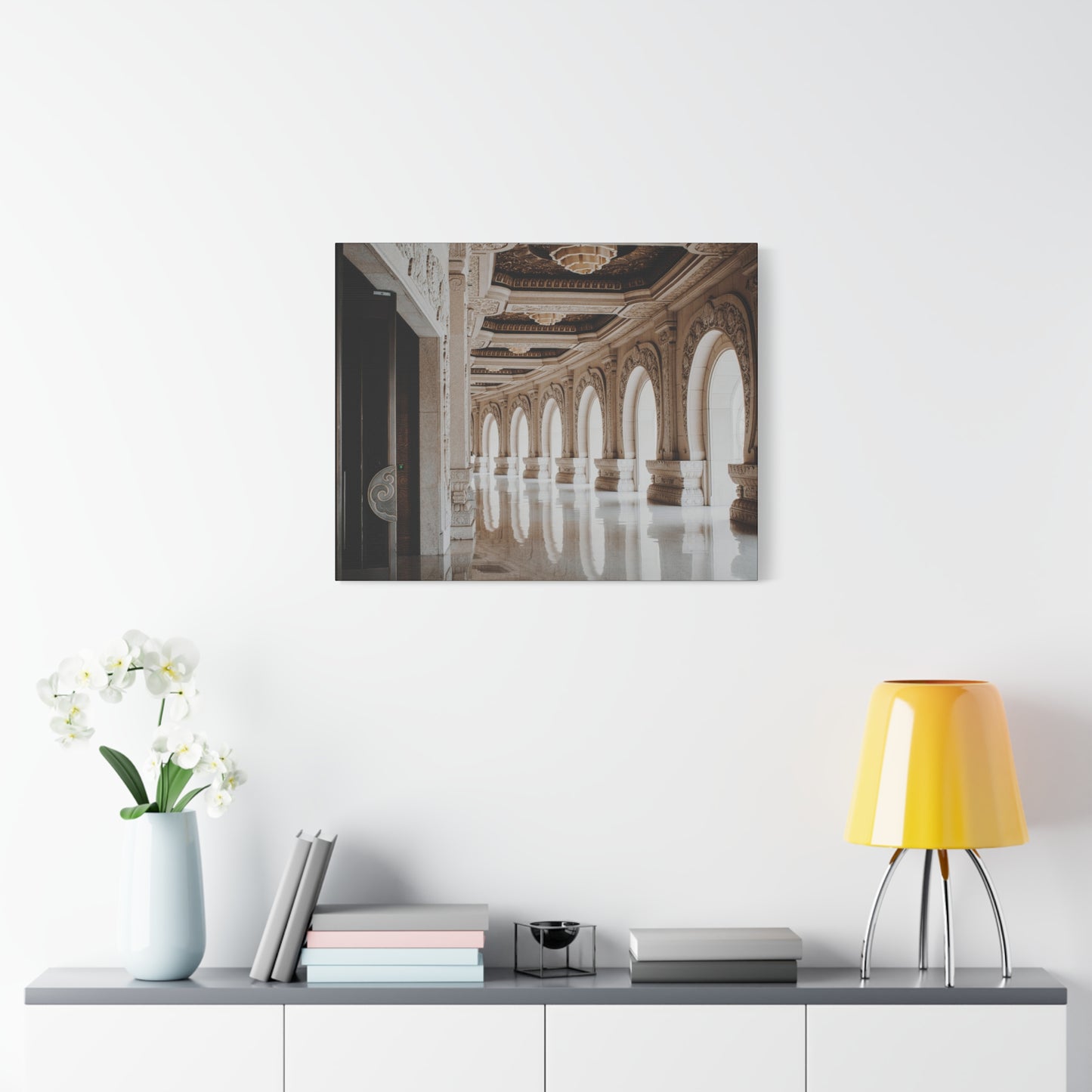 Elegant Stretched Canvas Art, Wall Decor, Home Decor, Living Room Art, Gallery Wall Piece, Statement Art, Architecture Decor
